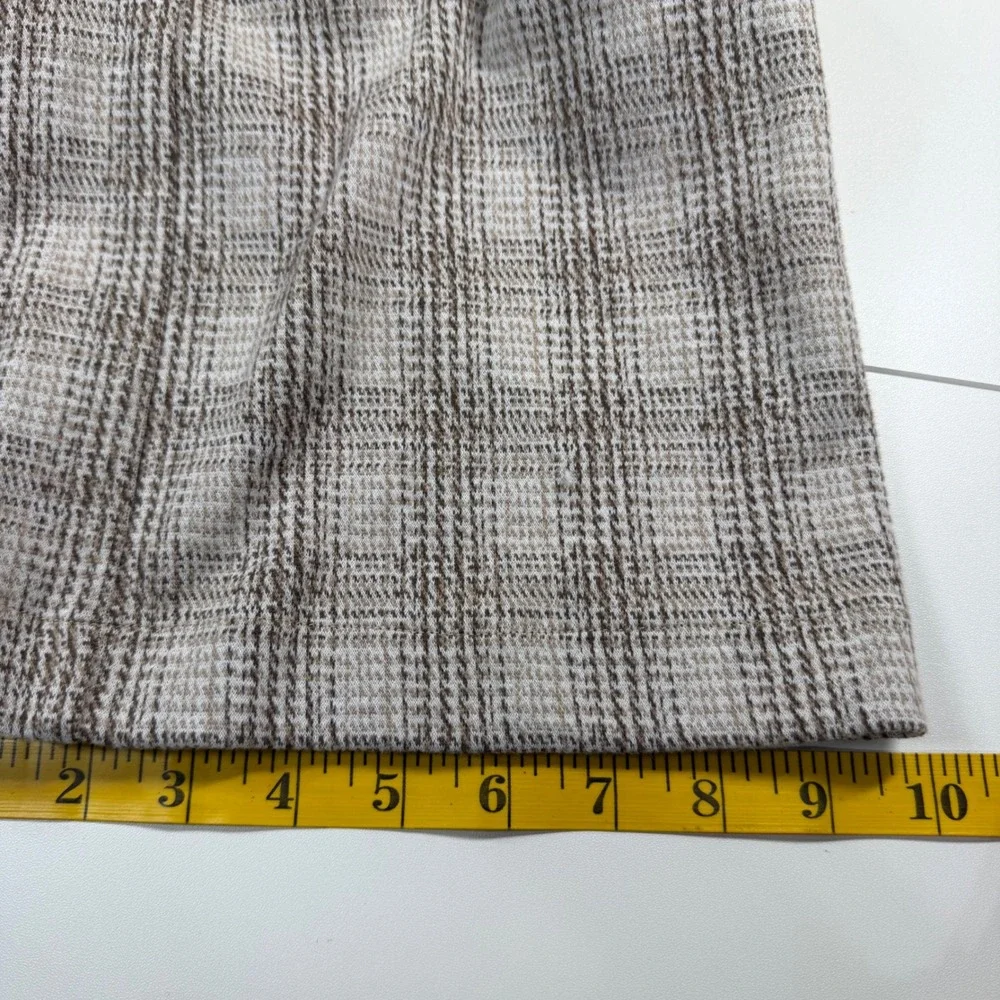 Truth by Republic Wide Leg Pants Womens Small Taupe Glen Plaid NWT - Picture 12 of 12